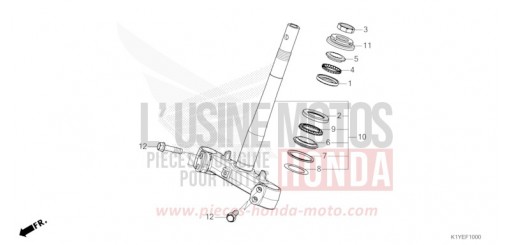 TIGE DE DIRECTION WW125SS de 2025